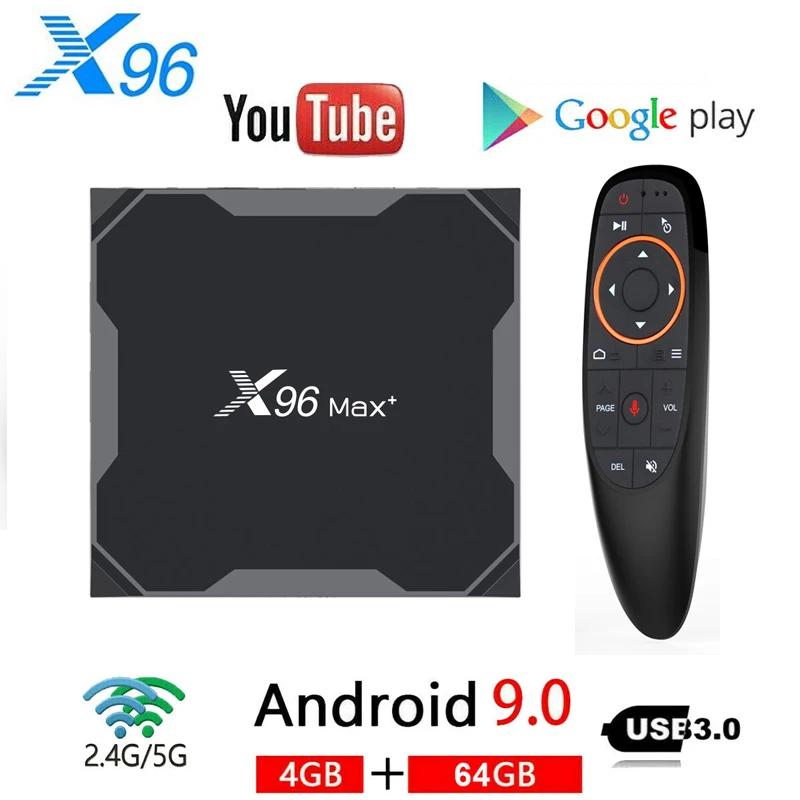 X96 Max Plus Ʈ TV ڽ, ȵ̵ 9.0 Amlogic S905X3  ھ, 4GB 64GB 2.4G  5G  BT, 4K 8K HD Ʃ  ڽ, 4G 32G